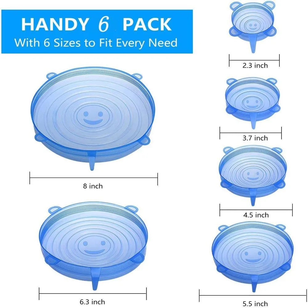 Stretchy Reusable Silicone Food Storage Lids