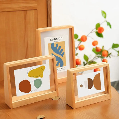 Walnut/Beech Elegant Photo Frame