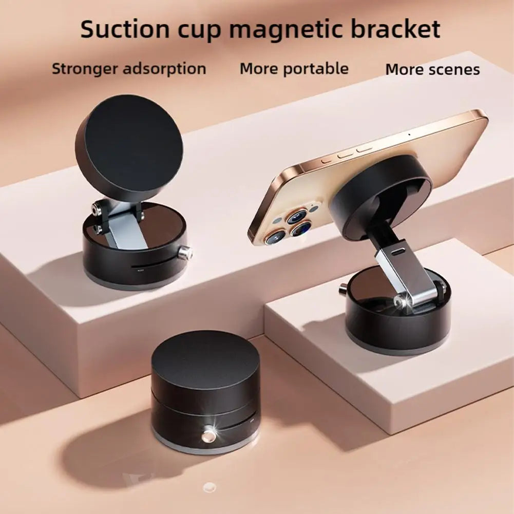 Magnetic Phone Holder – Versatile, Foldable Suction Cup Stand with Vacuum Technology for Hands-Free Convenience