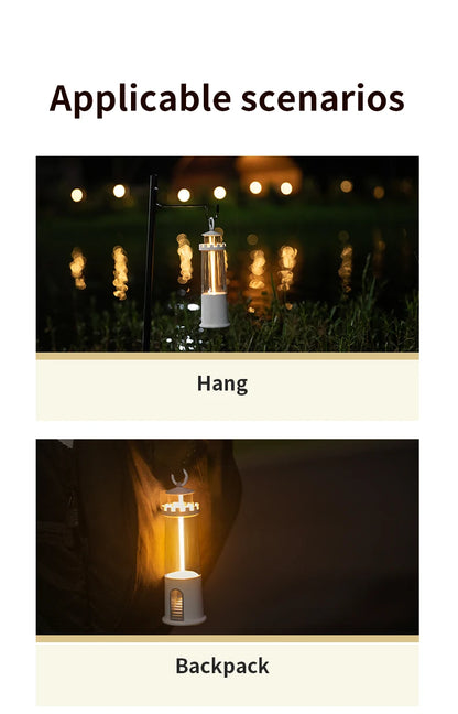 Lighthouse Sleeping Lamp with Moon Projection & Outdoor Camping Lamp