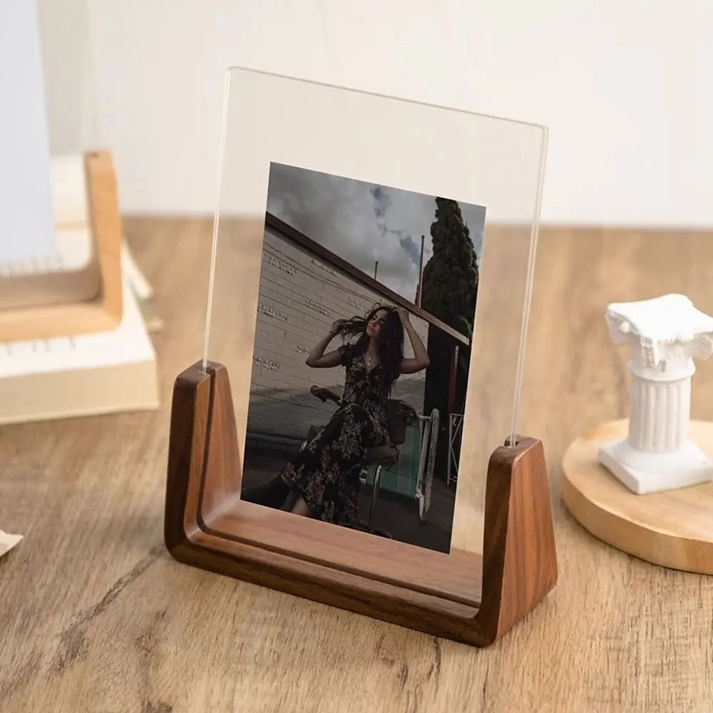 Walnut/Beech Elegant Photo Frame