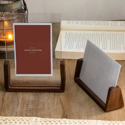 Walnut/Beech Elegant Photo Frame