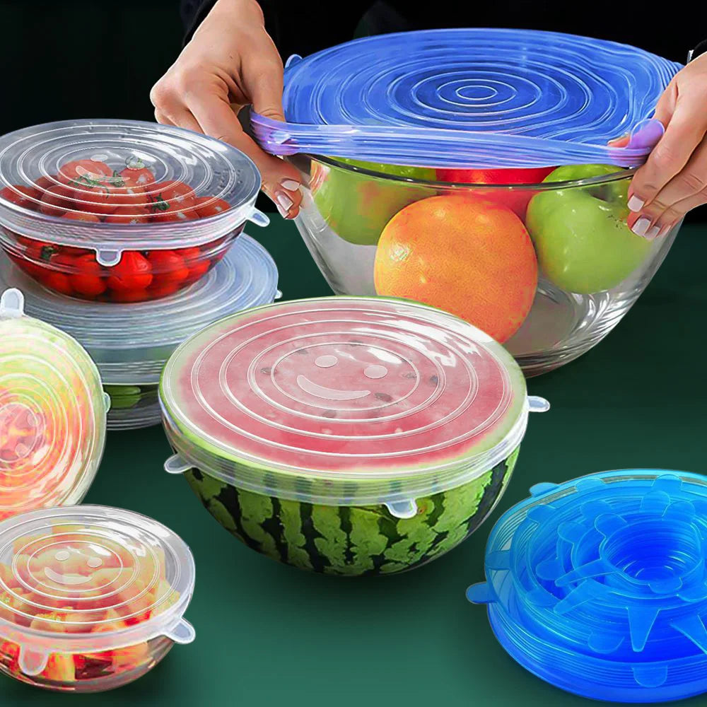 Stretchy Reusable Silicone Food Storage Lids