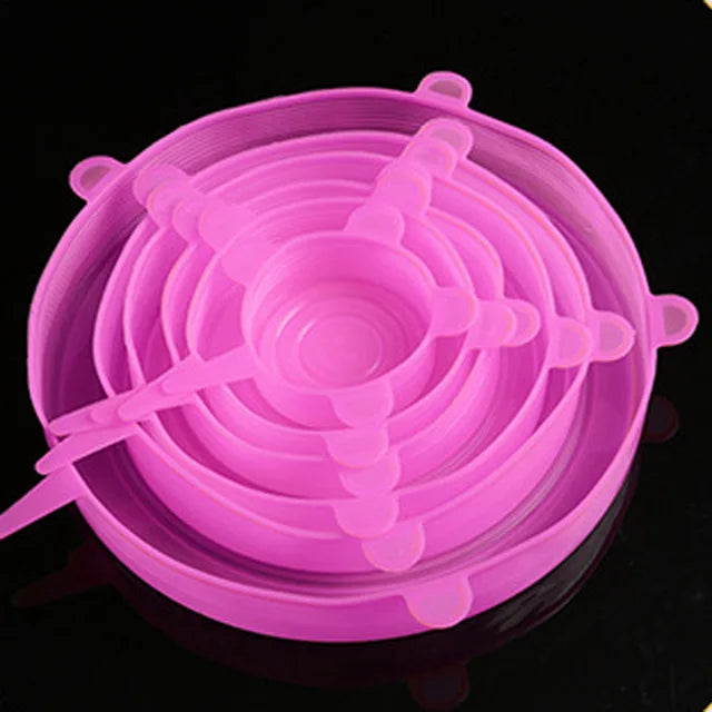 Stretchy Reusable Silicone Food Storage Lids