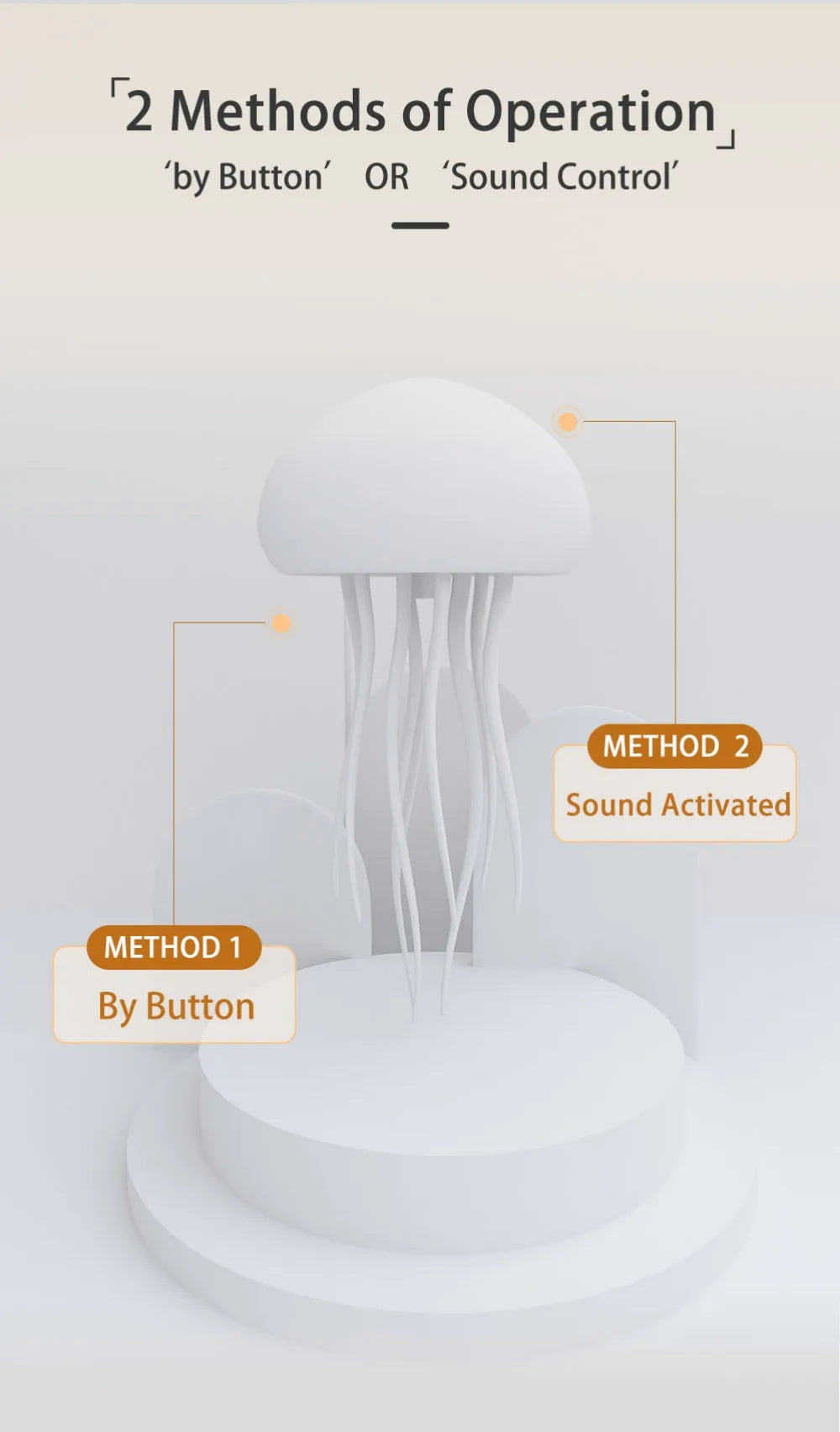 Jellyfish Night Lamp - Upgraded Bluetooth Humidifier Model