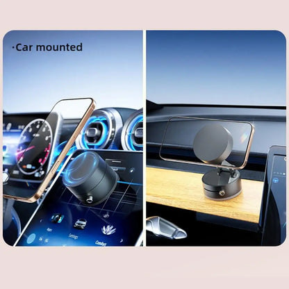 Magnetic Phone Holder – Versatile, Foldable Suction Cup Stand with Vacuum Technology for Hands-Free Convenience