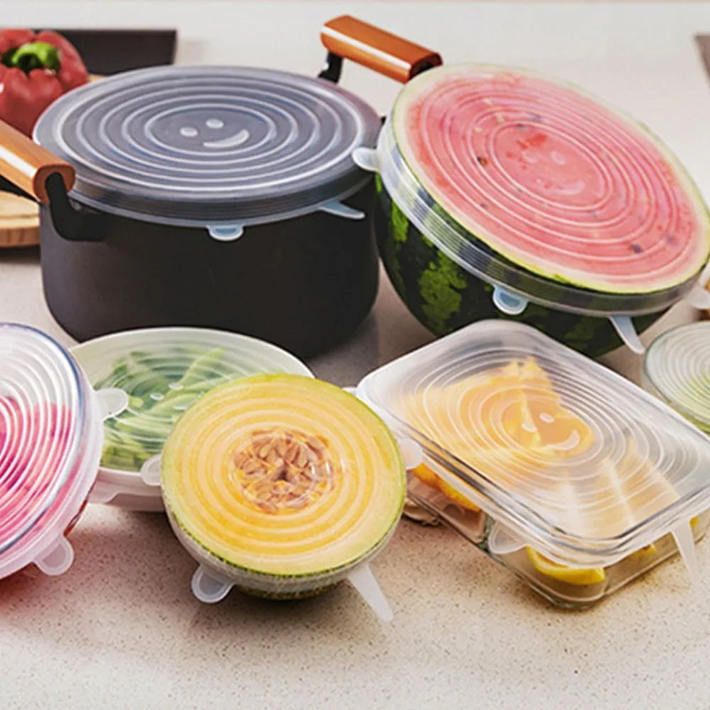 Stretchy Reusable Silicone Food Storage Lids