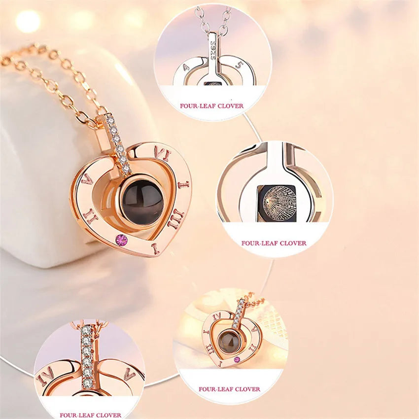 100 Languages 'I Love You' Pendant Necklace – Unique Nanotechnology Jewelry