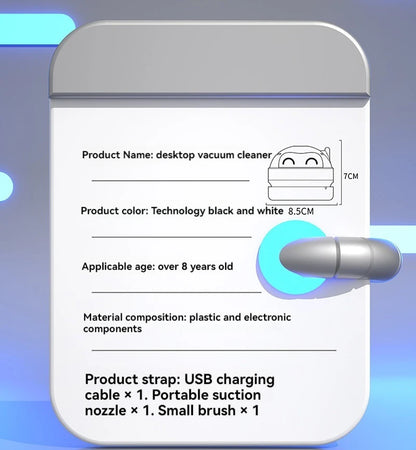 Mini Rechargeable Desktop Vaccuum Friend