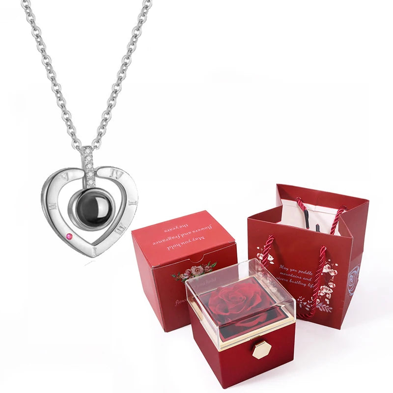 100 Languages 'I Love You' Pendant Necklace – Unique Nanotechnology Jewelry