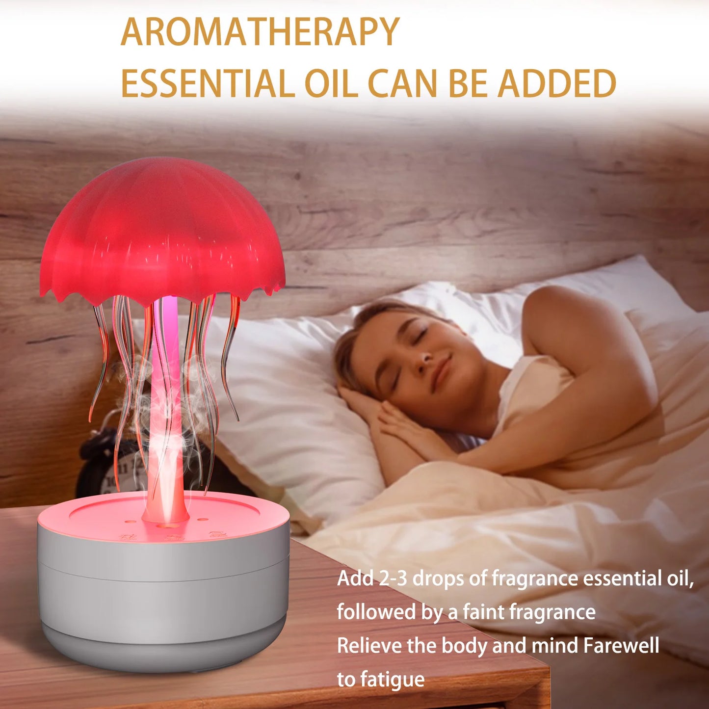 Jellyfish Night Lamp - Upgraded Bluetooth Humidifier Model