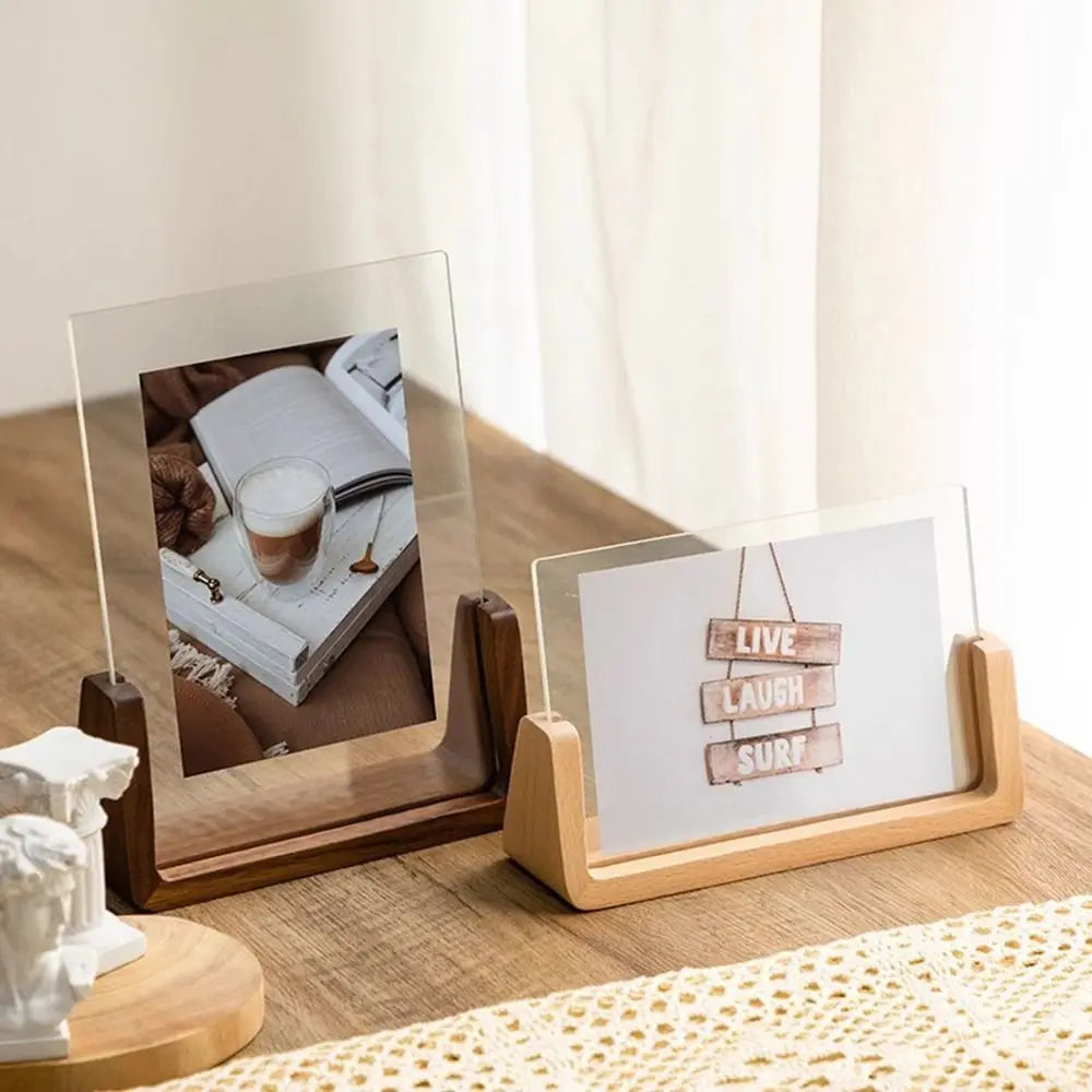 Walnut/Beech Elegant Photo Frame