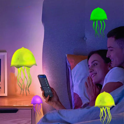 Voice-Controlled Floating Jellyfish Lamp