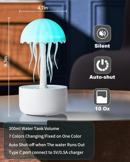 Jellyfish Night Lamp - Upgraded Bluetooth Humidifier Model