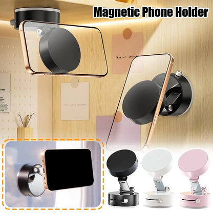 Magnetic Phone Holder – Versatile, Foldable Suction Cup Stand with Vacuum Technology for Hands-Free Convenience