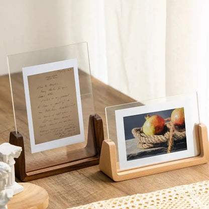 Walnut/Beech Elegant Photo Frame